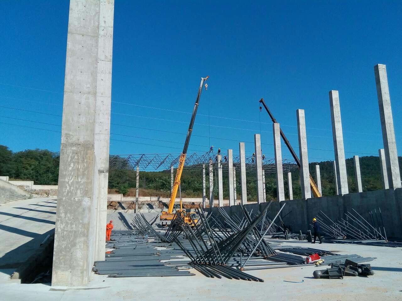 彭州威海搅拌站网架